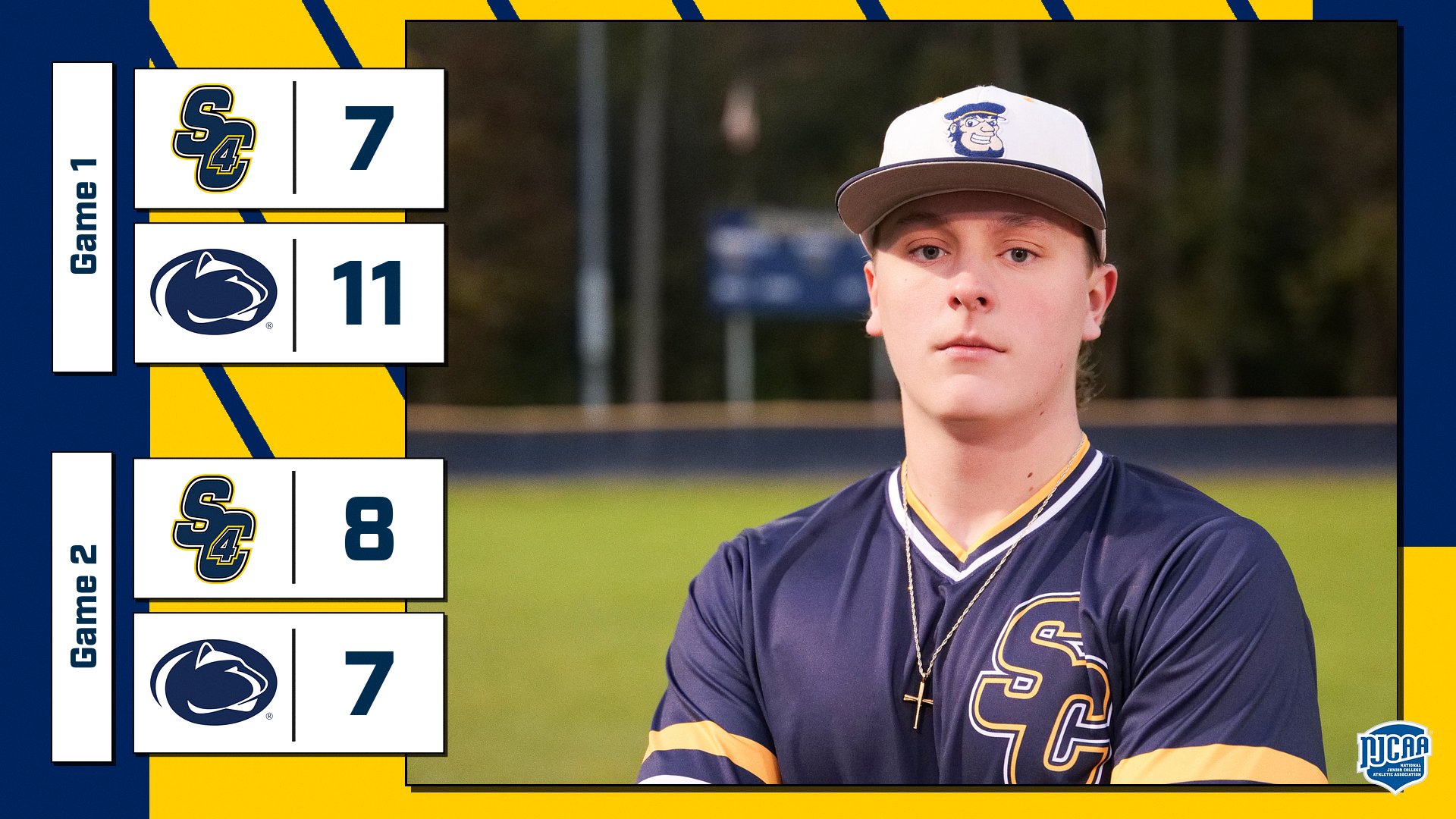 Baseball: SC4 Splits with Penn State Shenango