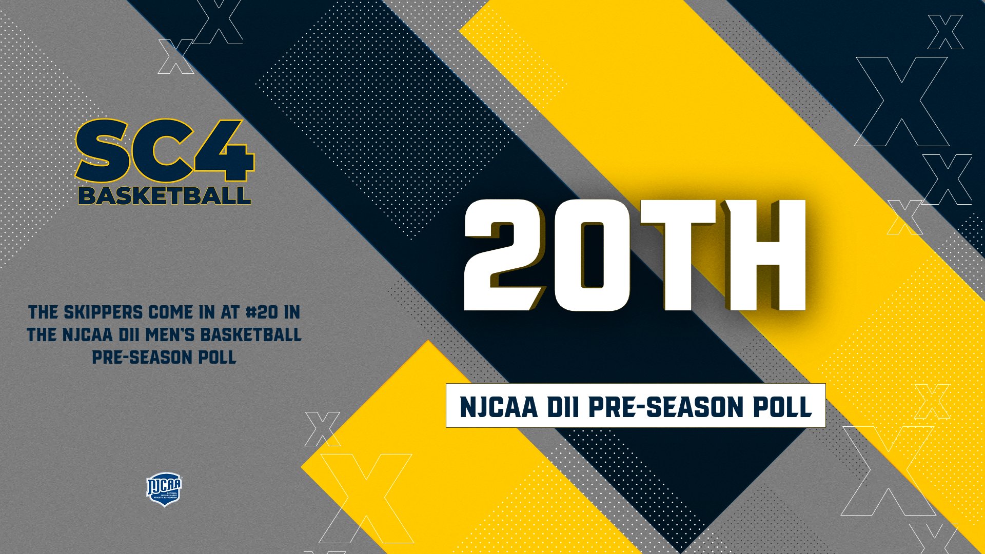 SC4 Men&rsquo;s Basketball Earns No. 20 Spot in NJCAA Division II Preseason Rankings
