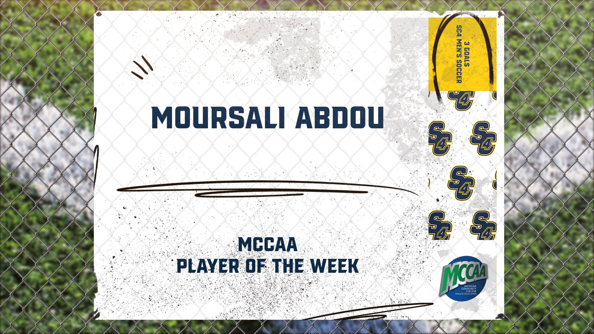 Abdou takes home MCCAA POTW honors