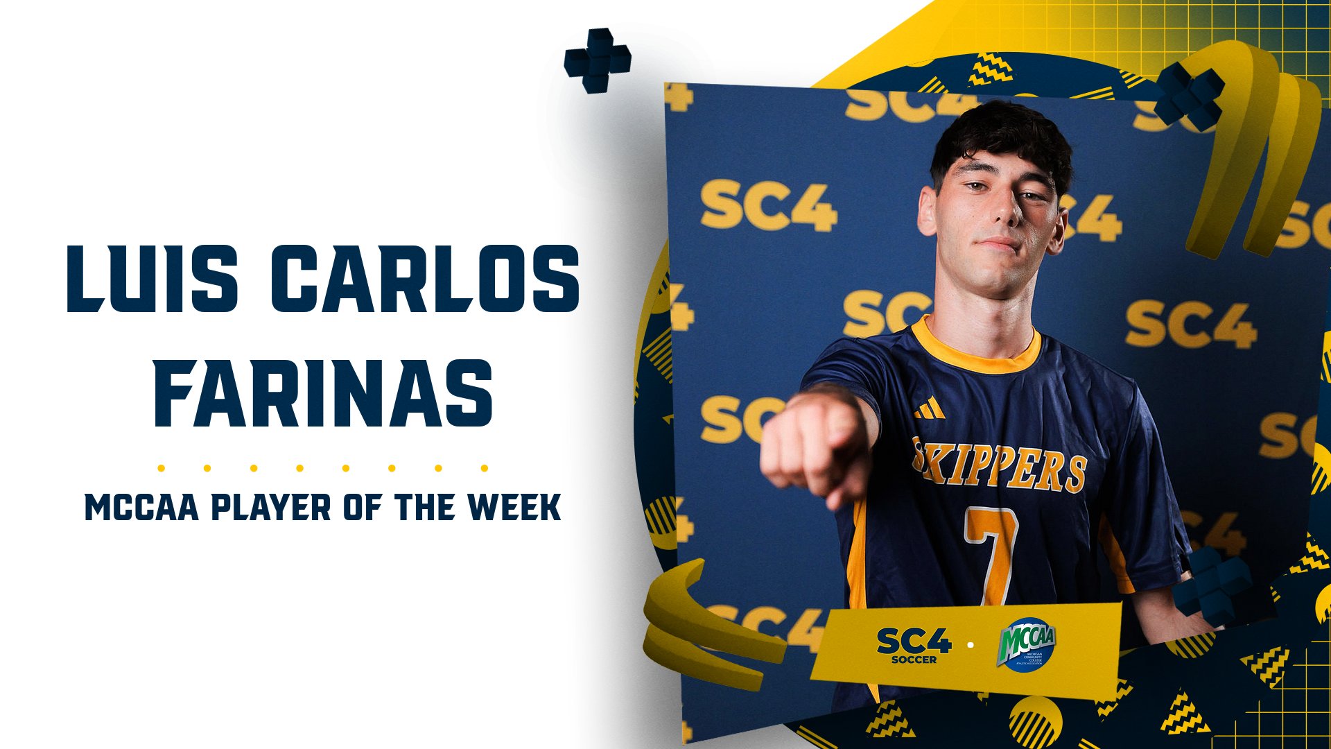 Luis Carlos Fari&ntilde;as Named MCCAA Player of the Week