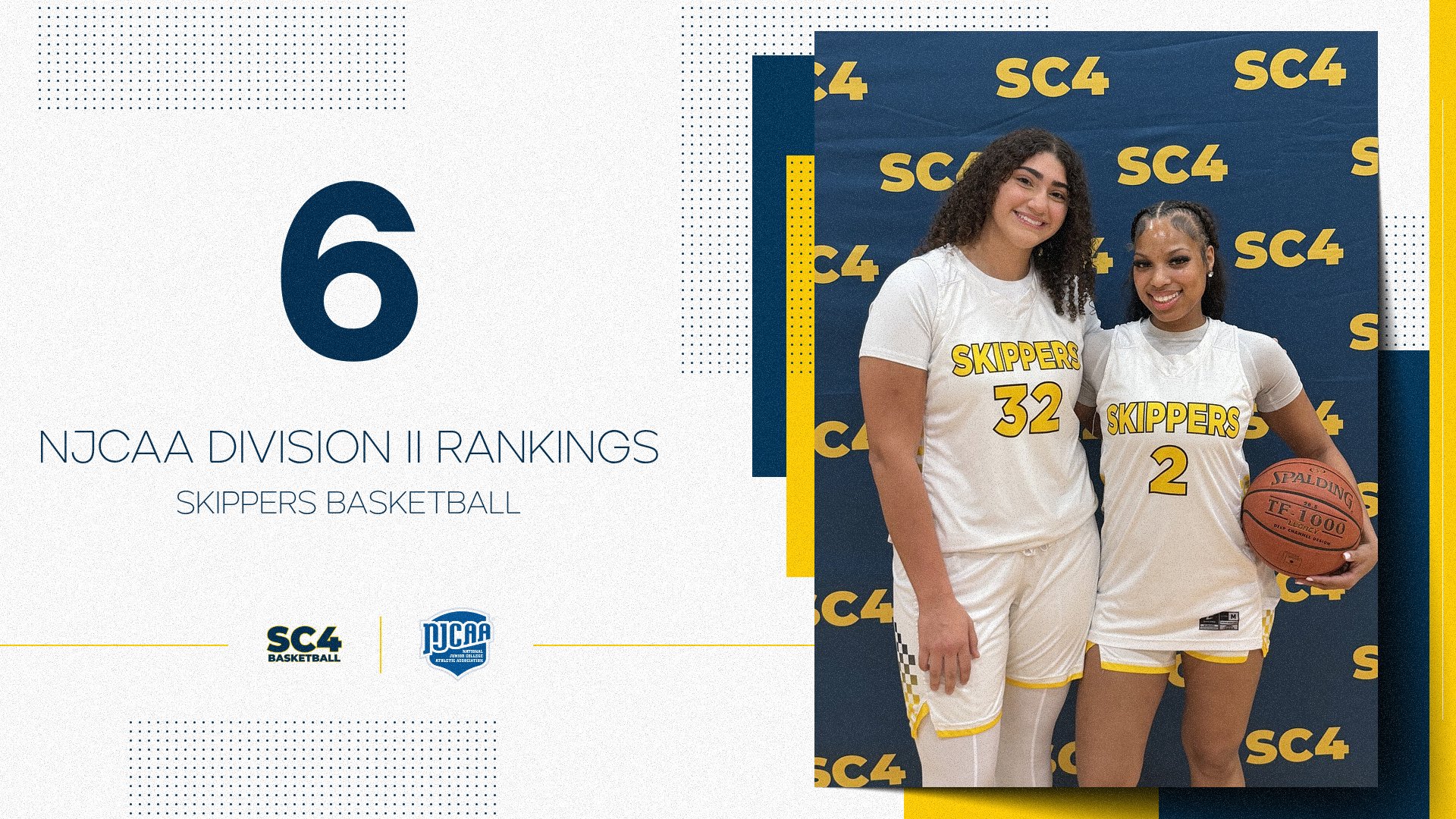 SC4 Women&rsquo;s Basketball Climbs to No. 6 in NJCAA Division II National Poll