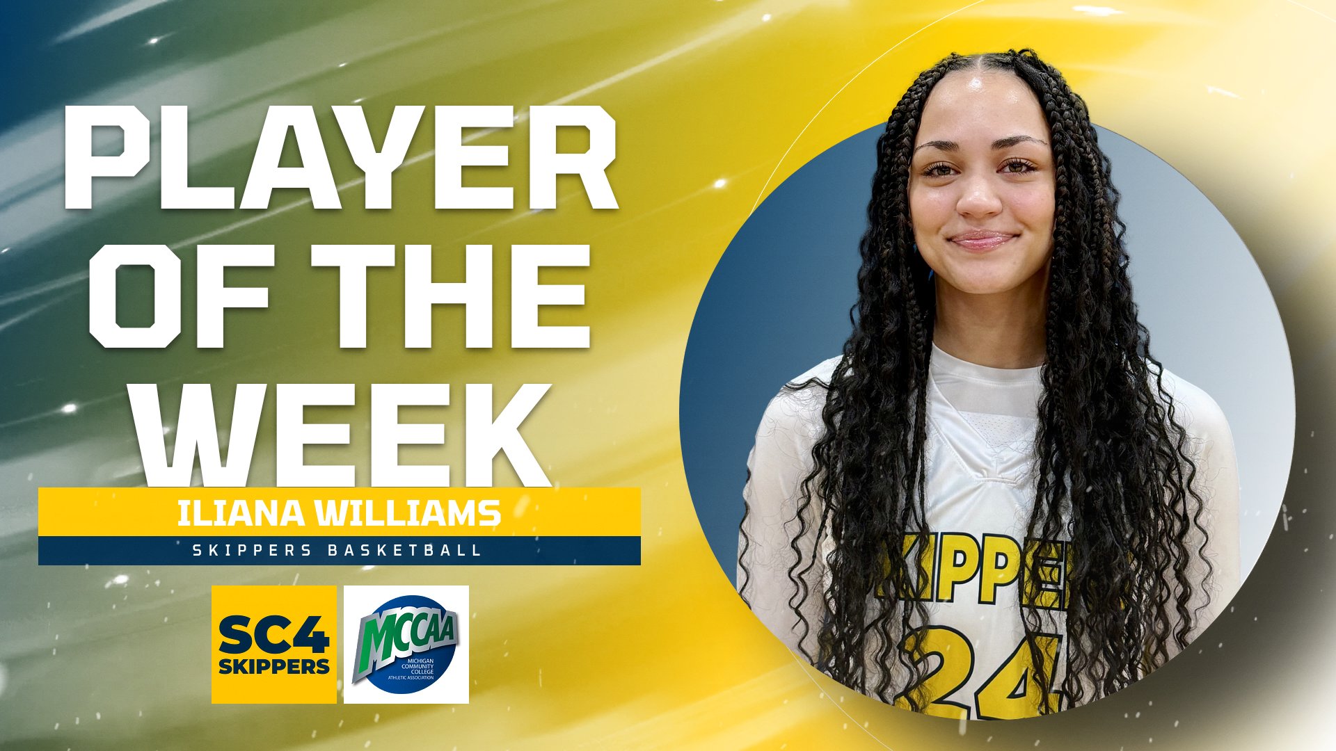 Iliana Williams Named MCCAA Eastern Conference Player of the Week