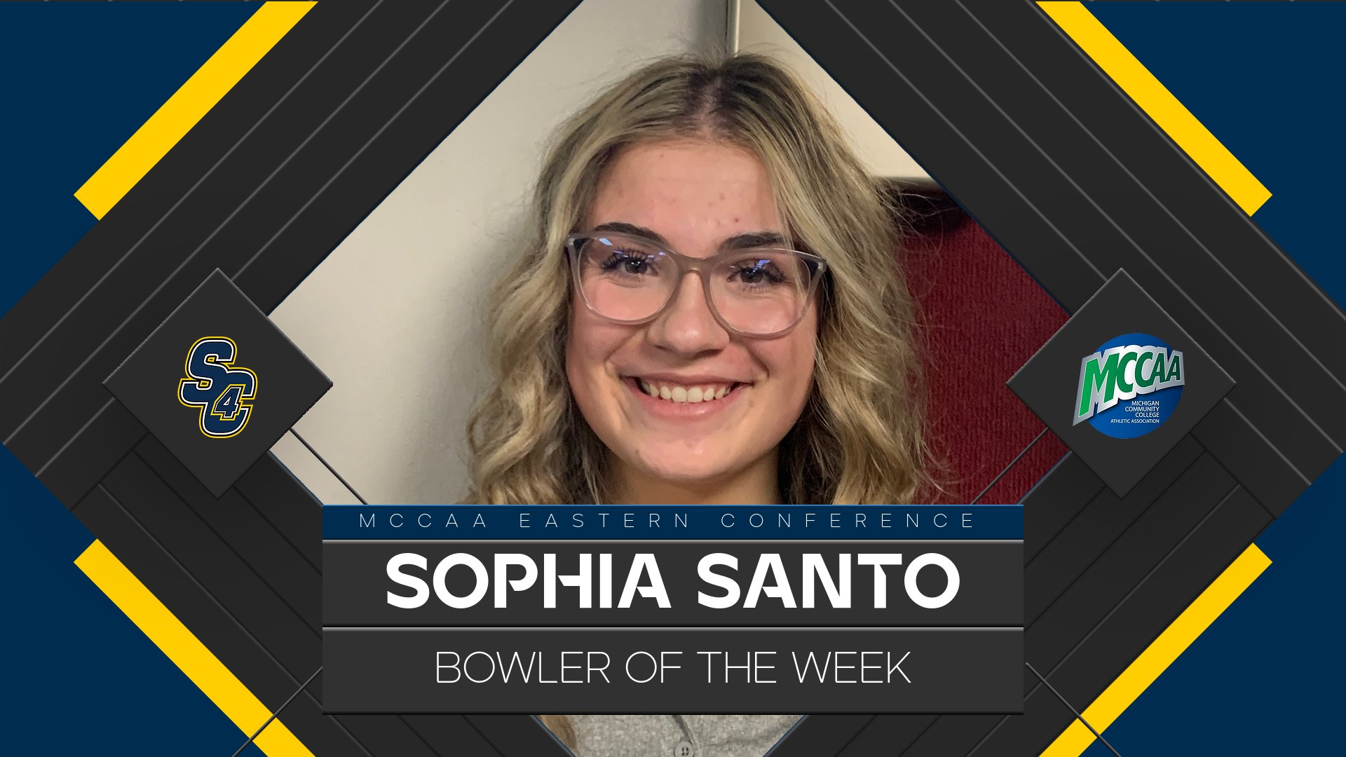 Women's Bowling: Sophia Santo Repeats as MCCAA Player of the Week