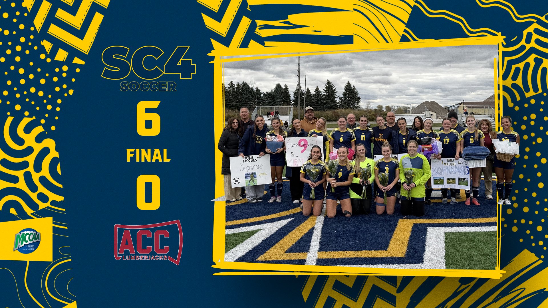 SC4 Women&rsquo;s Soccer Ends Season with 6-0 Win on Sophomore Day