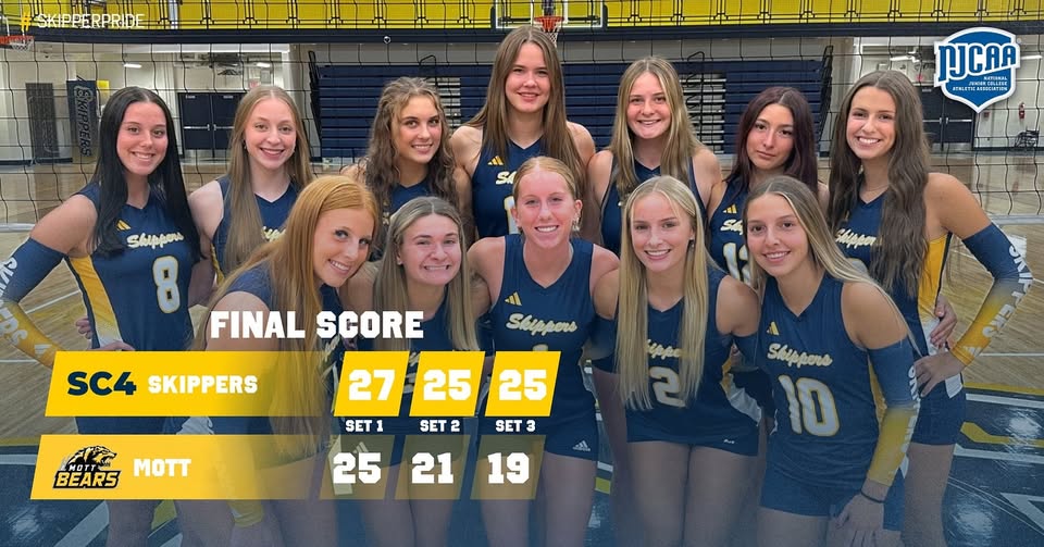 Skippers Sweep Mott in Straight Sets