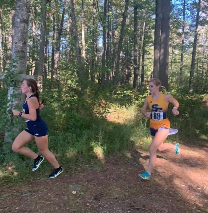1 sc4 cross country runner running in the woods