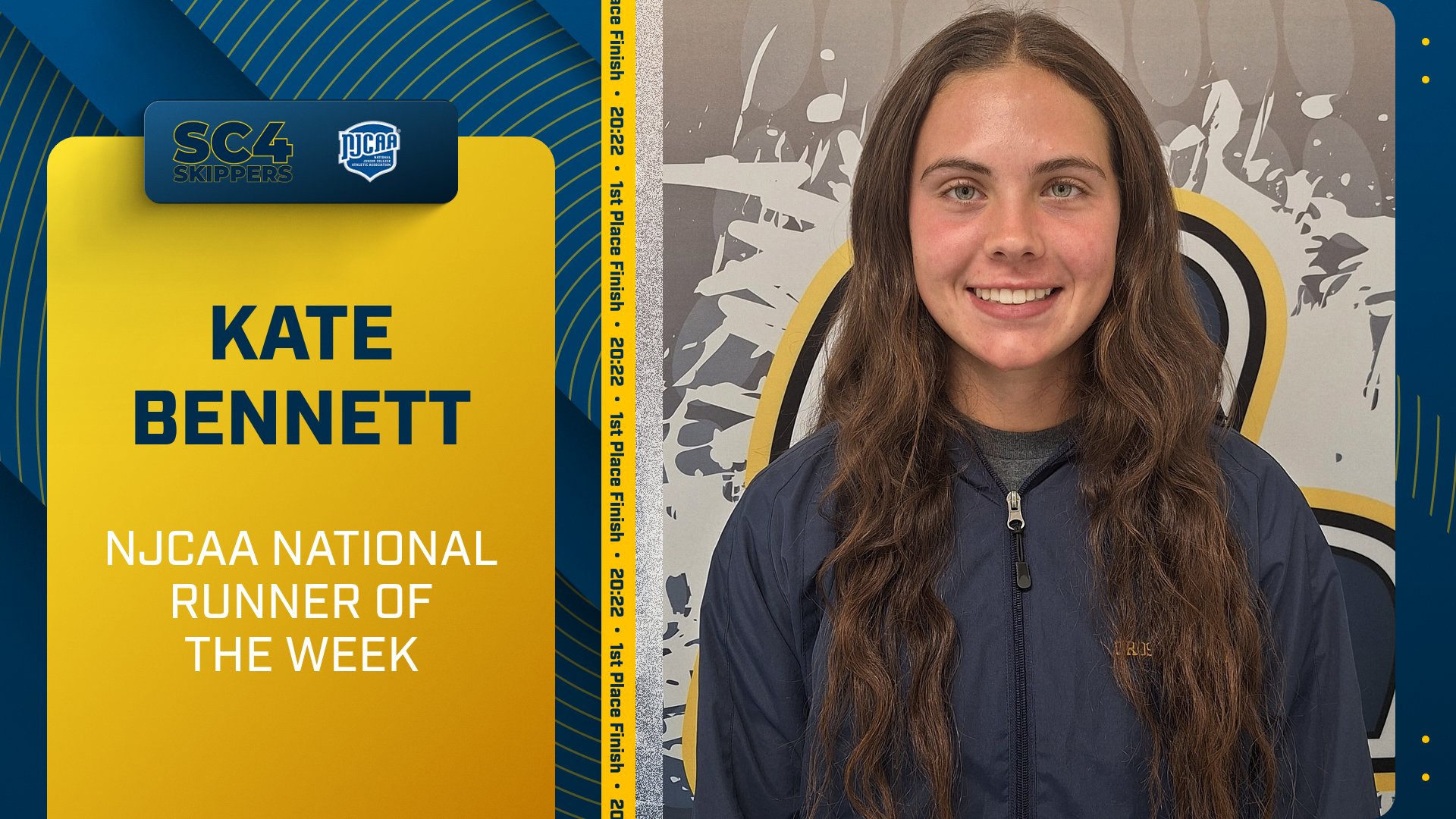Kate Bennett Named MCCAA and NJCAA Division II Cross Country Runner of the Week