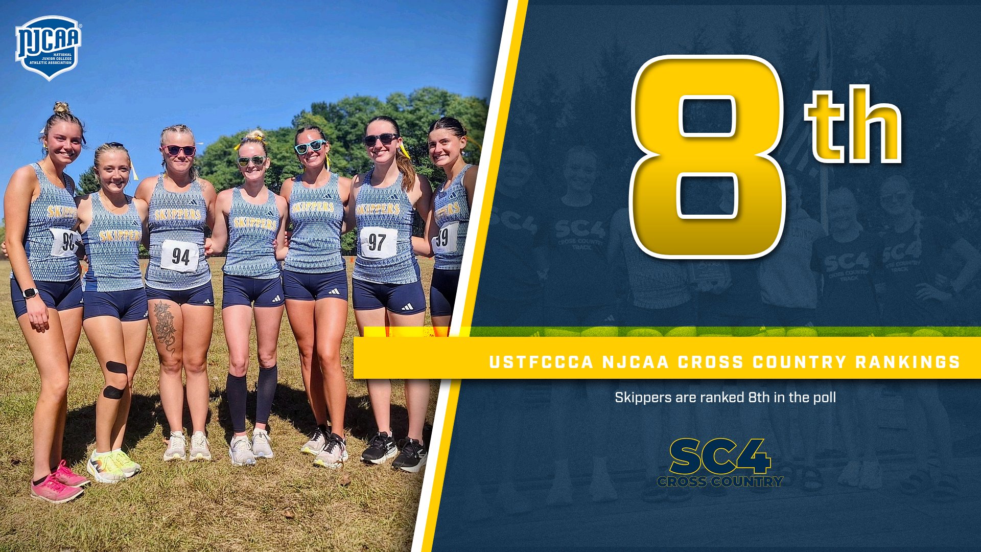 SC4 Women&rsquo;s Cross Country Ranked #8 Nationally Ahead of NJCAA Championships